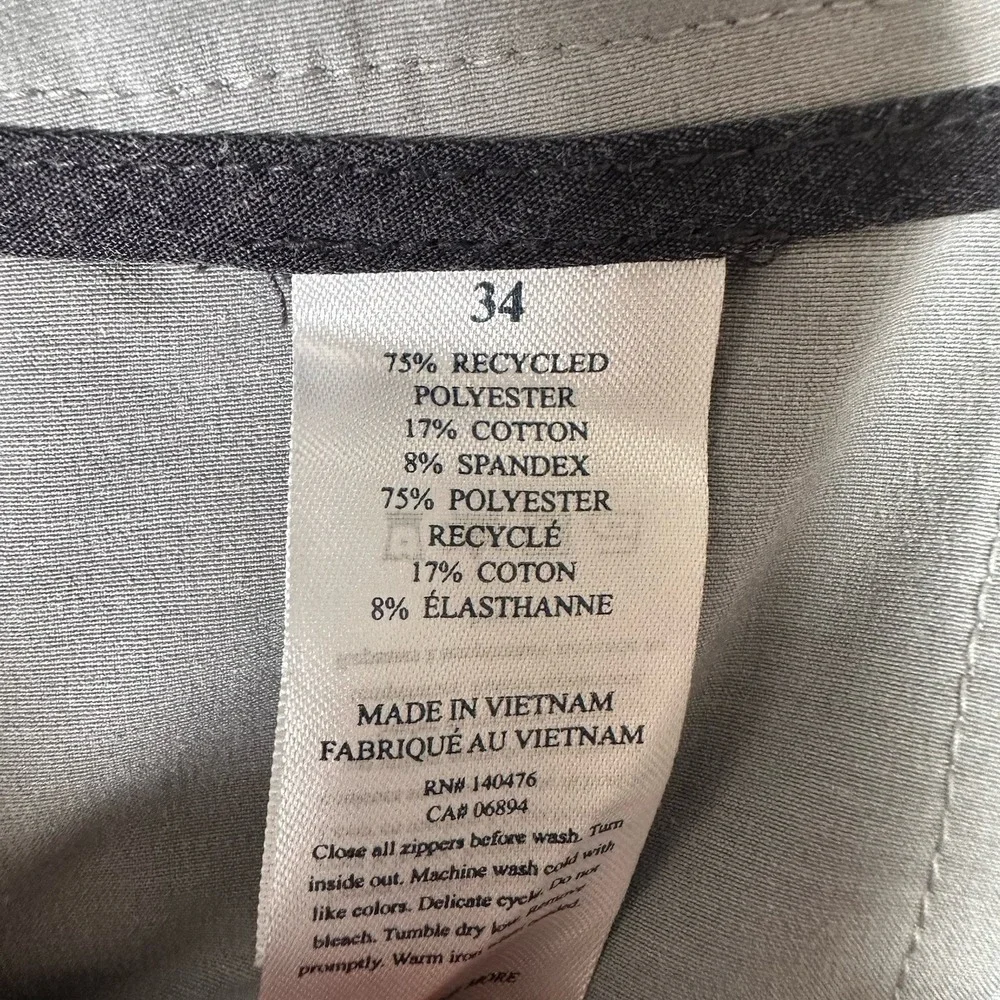 Faherty Shorts Men's Size 34 Gray All Day Hybrid Drawstring Beach Golf Outdoor